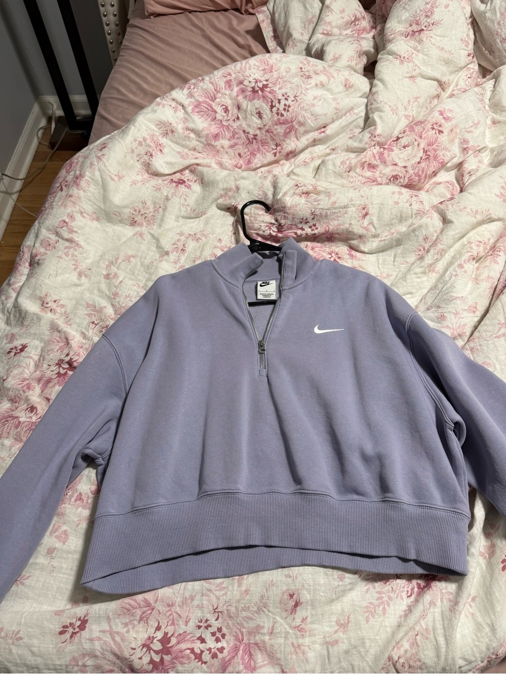 Nike Lavender Half-Zip Sweatshirt